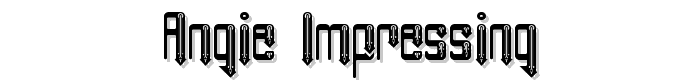 Angie Impressing font